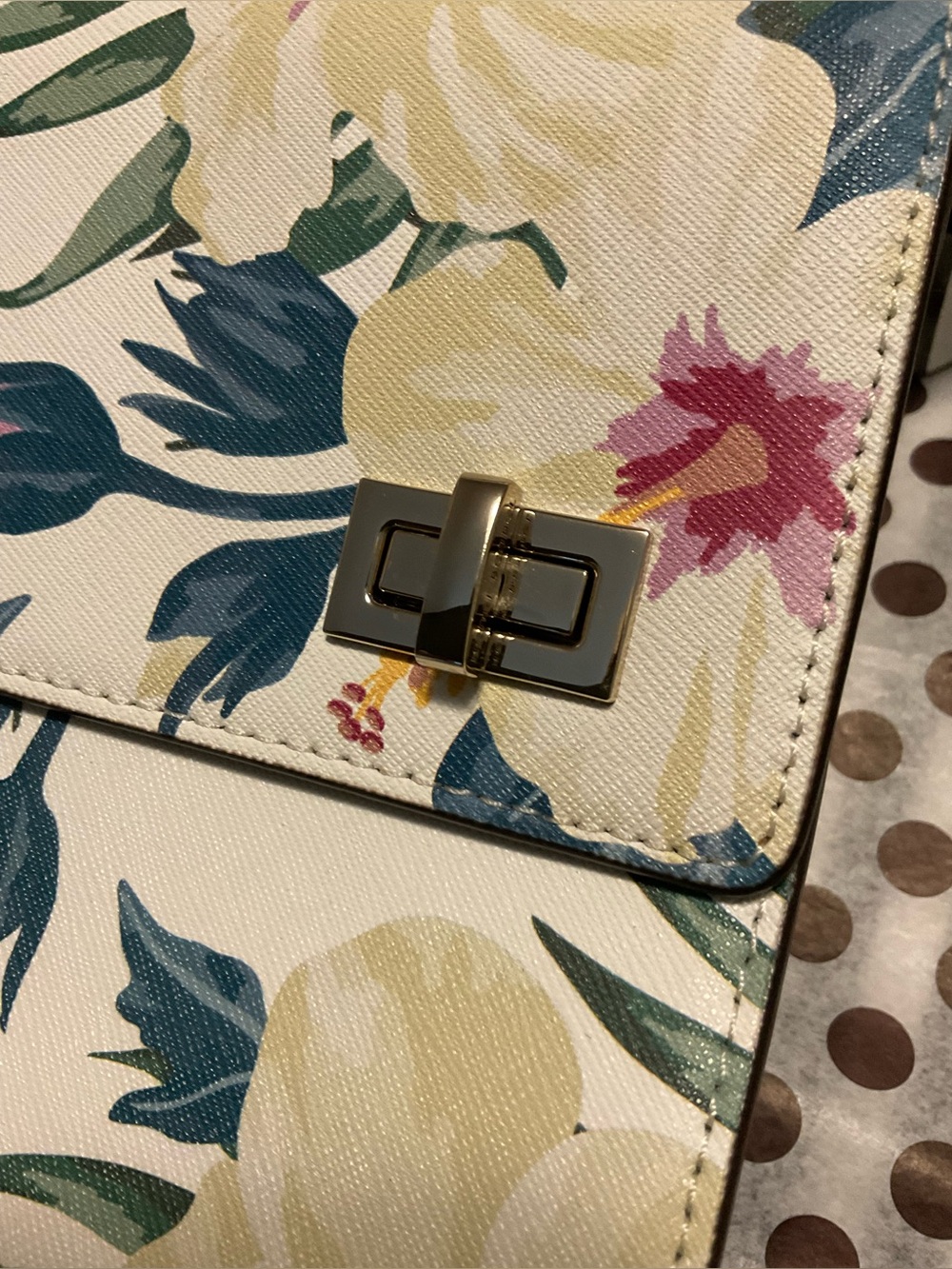 EUC Henri Bendel West 57th Schoolbag in Tropical Floral Print w Dust Bag - Picture 5 of 16